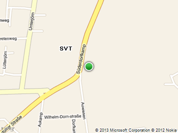 Kartenausschnitt Süderdorfkamp