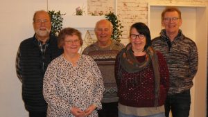 Neuer Vorstand von links nach rechts: Hans-Peter Brügge; Ute Wentzler;Michael Brilling;Maike Hansen;Bernd Wallerand